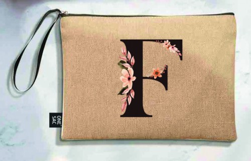 Bolso de mano letra f - regalos de boda